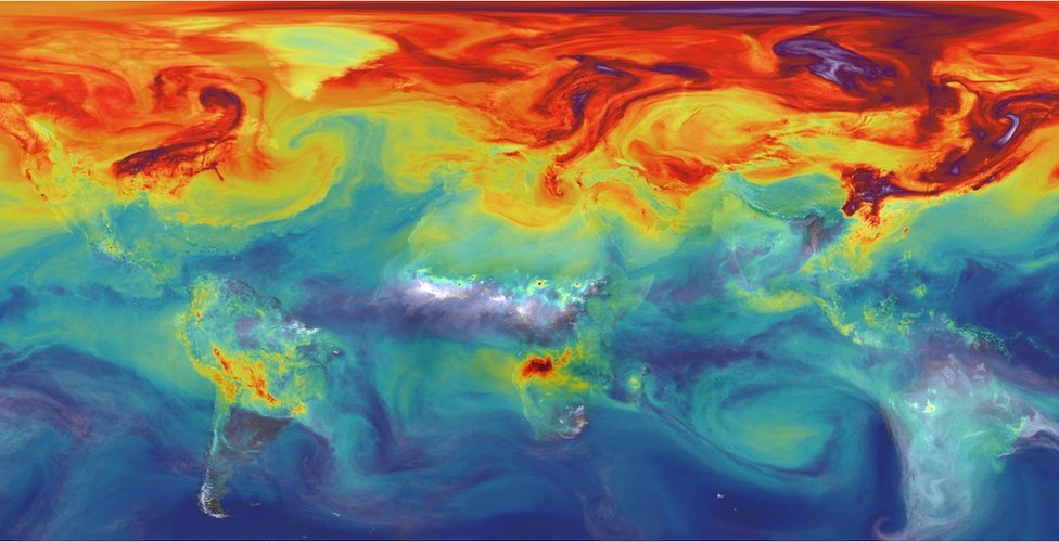 Карта CO2