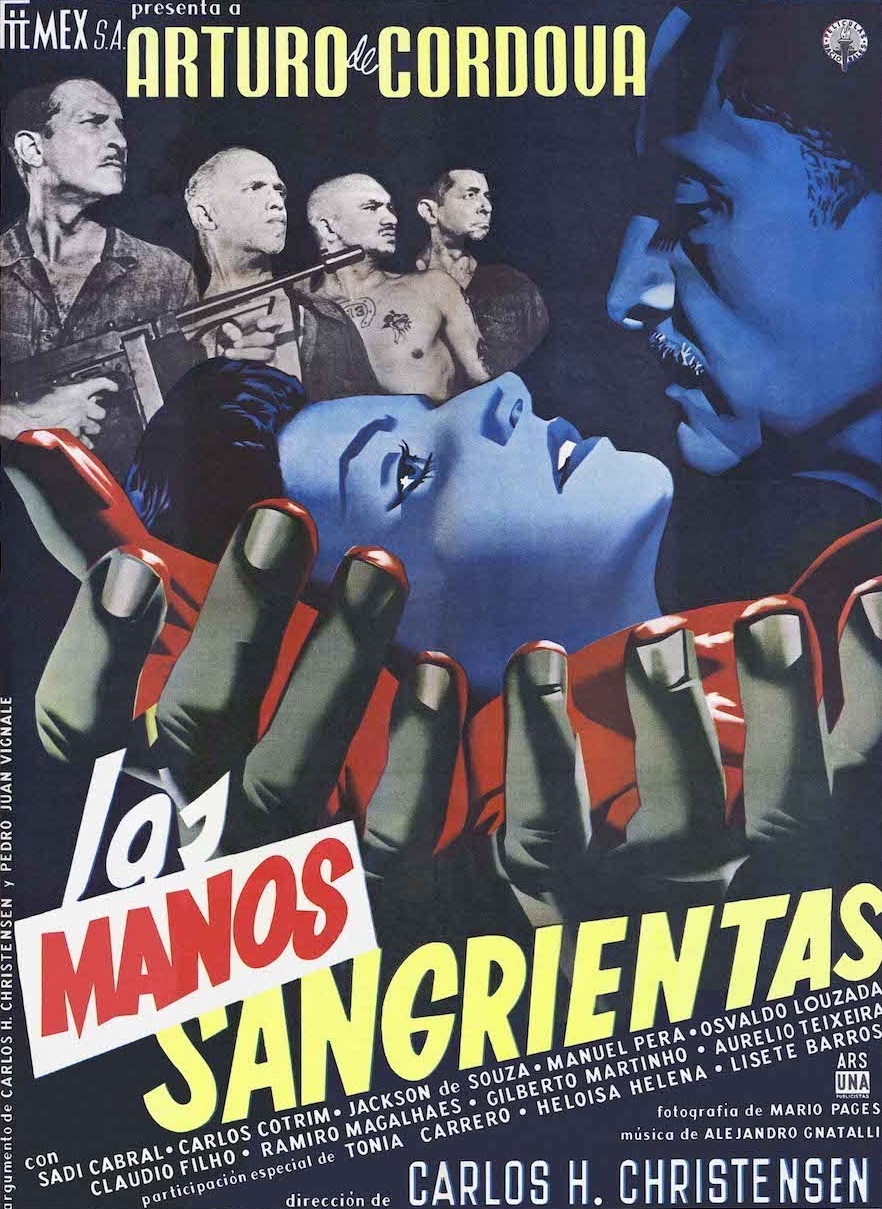 Cartaz mexicano do filme Mãos Sangrentas