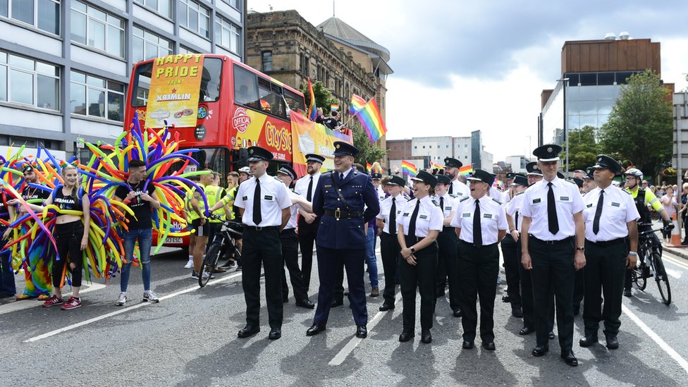 PSNI на Belfast Pride в 2018 году