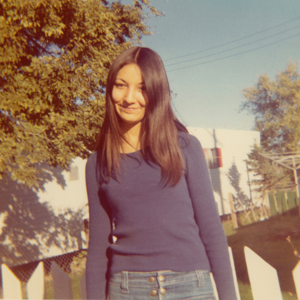 Blanche Morrissette en 1972, a los 14 años de edad.