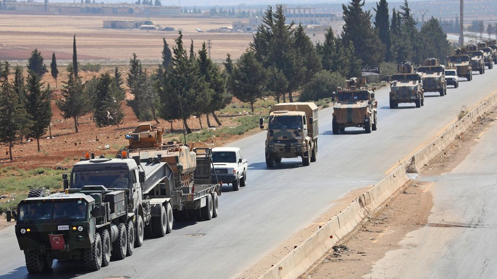 29 Ağustos'ta İdlib'e sevkedilen Türk ordusuna ait askeri araçlar