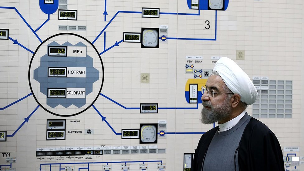 Президент Рухани на атомной станции