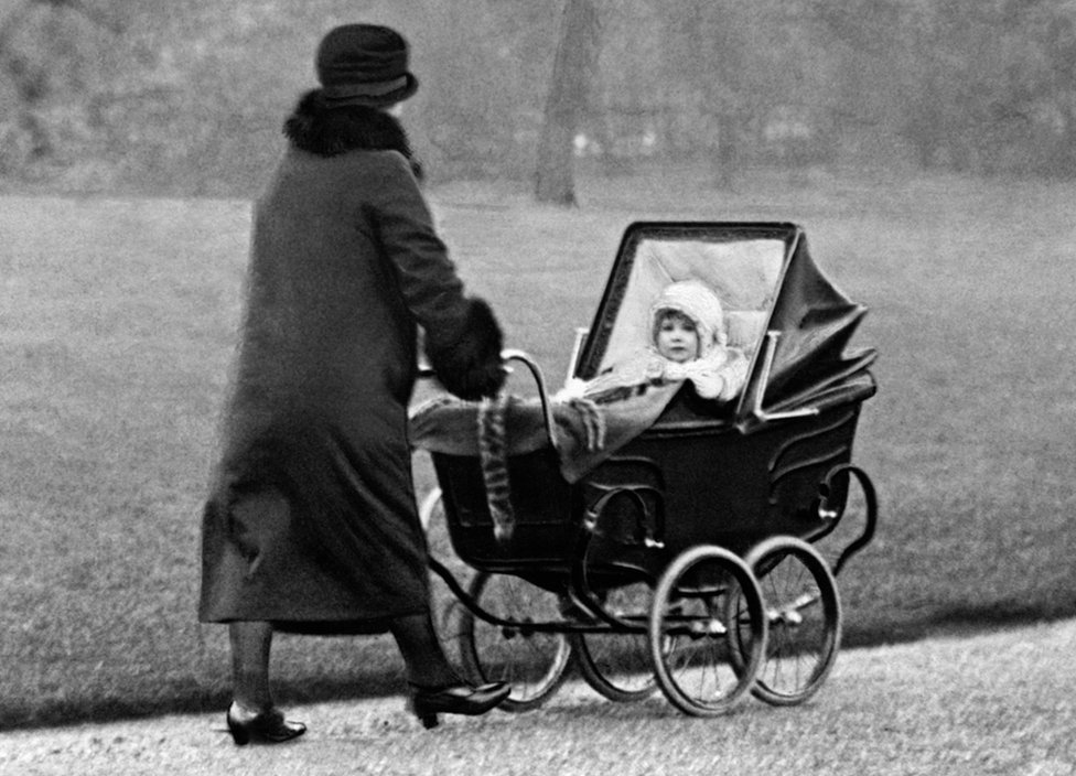 Princess Elizabeth in the park. 1 March 1929