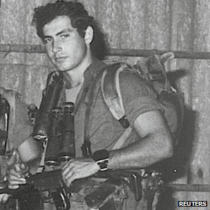 Benjamin Netanyahu photographed while serving in the Sayeret Matkal commando unit in the 1970s