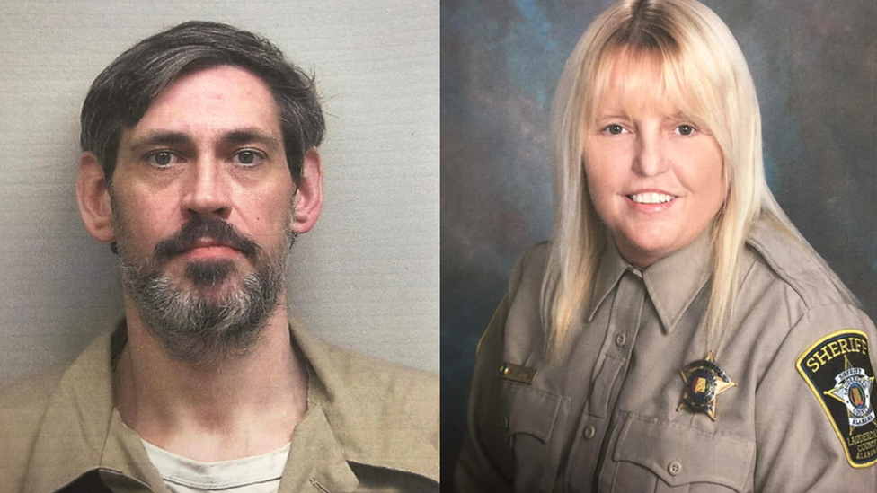 Alabama hunt for missing prison inmate and guard