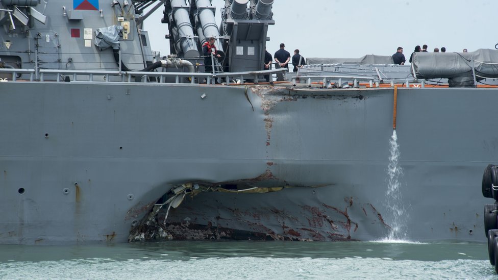 USS John S McCain'in kazadan sonraki hâli