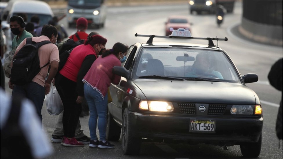 Taxi en Lima.
