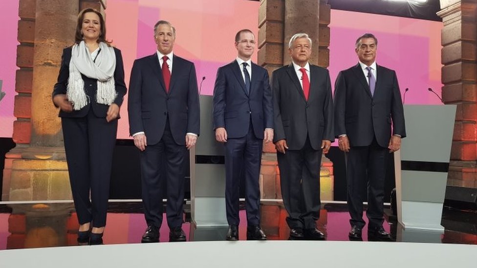 Los candidatos a la presidencia de México