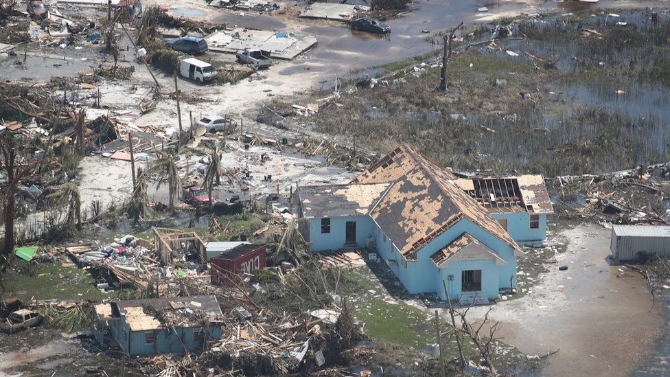 Destrucción en las islas Ábaco