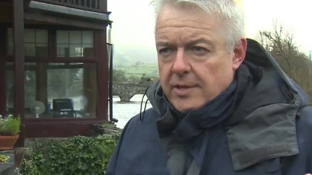 Carwyn Jones Visits Flooded Communities In North Wales - Bbc News