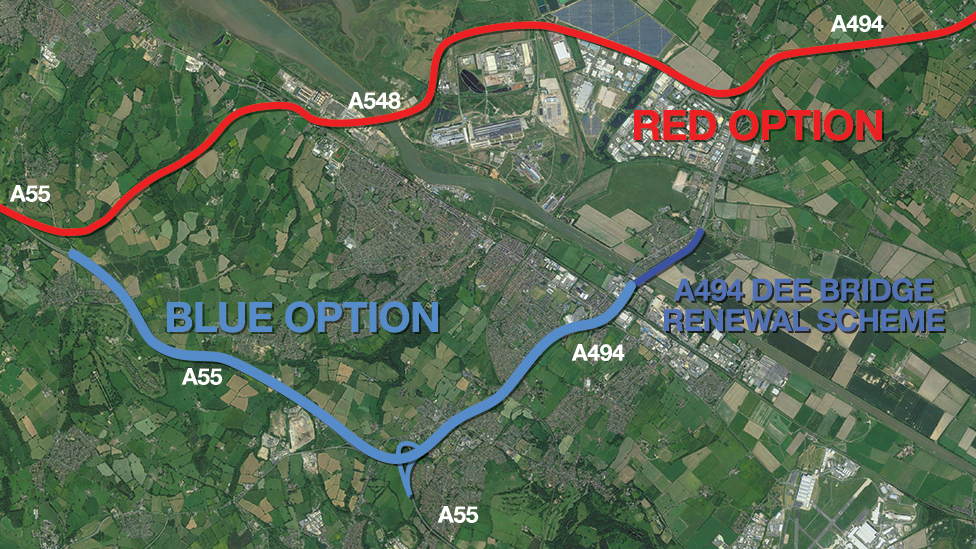 Планы обновления дороги вокруг Deeside