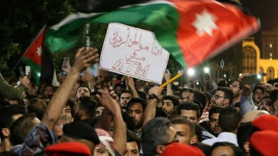 متظاهرون أردنيون