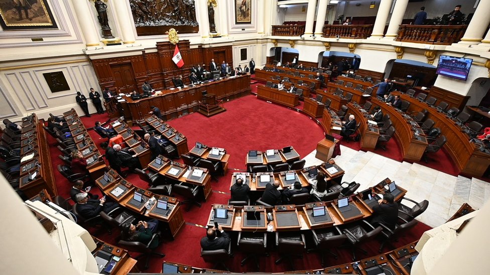 Imagen del Congreso de Perú, medio vacío