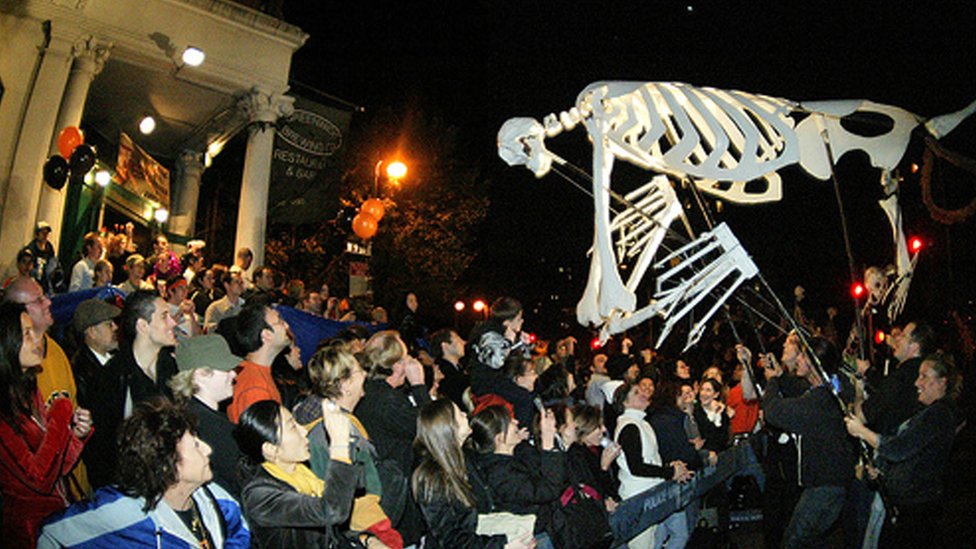 Предыдущий парад Хэллоуина в Нью-Йорке