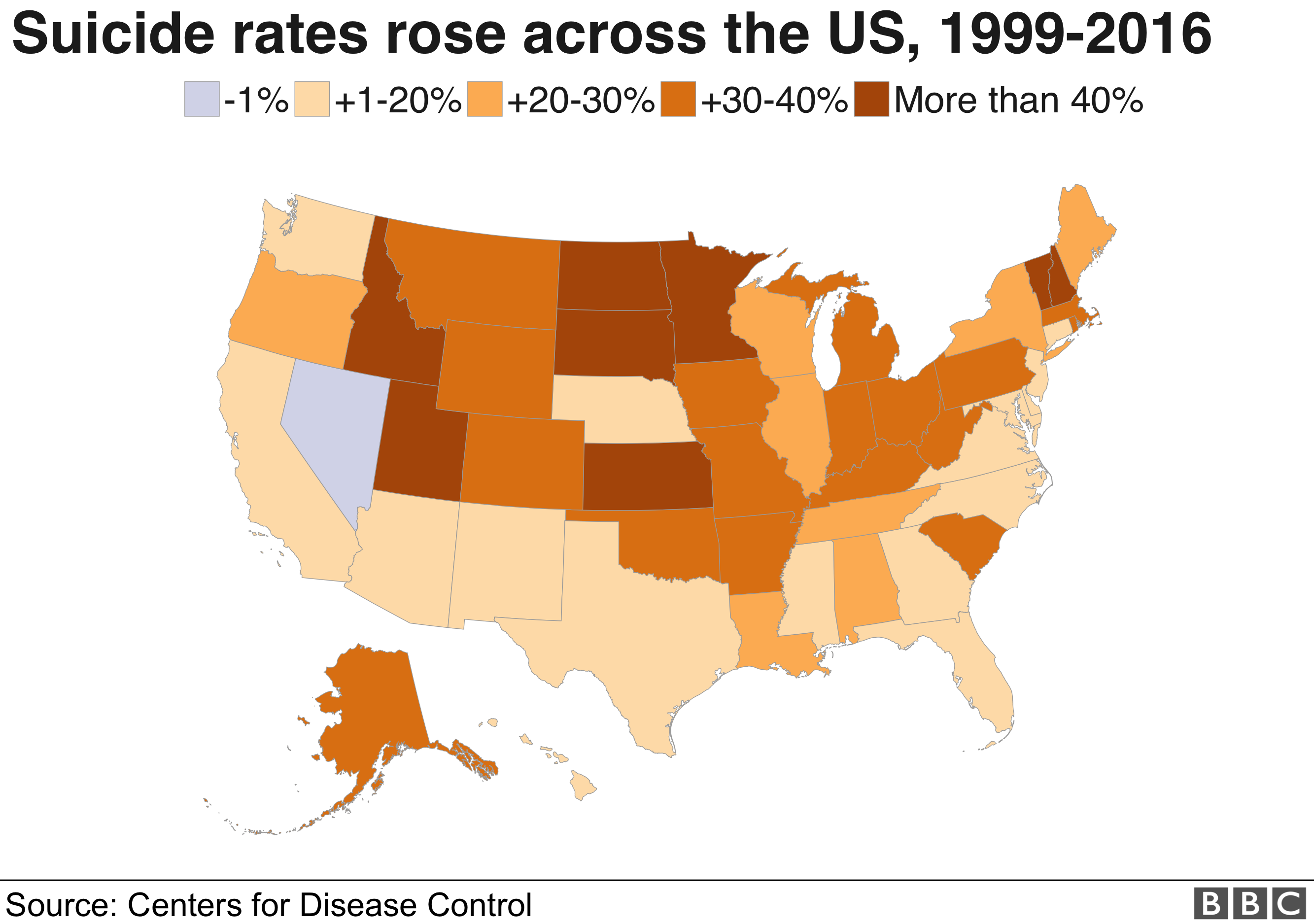 Suicide Rates By State Map United States Map