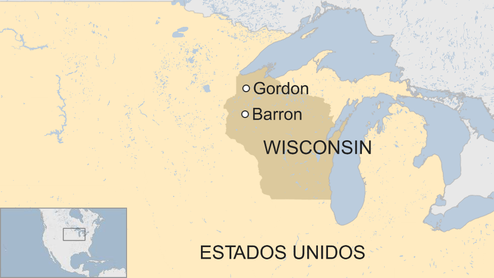 Mapa de Wisconsin