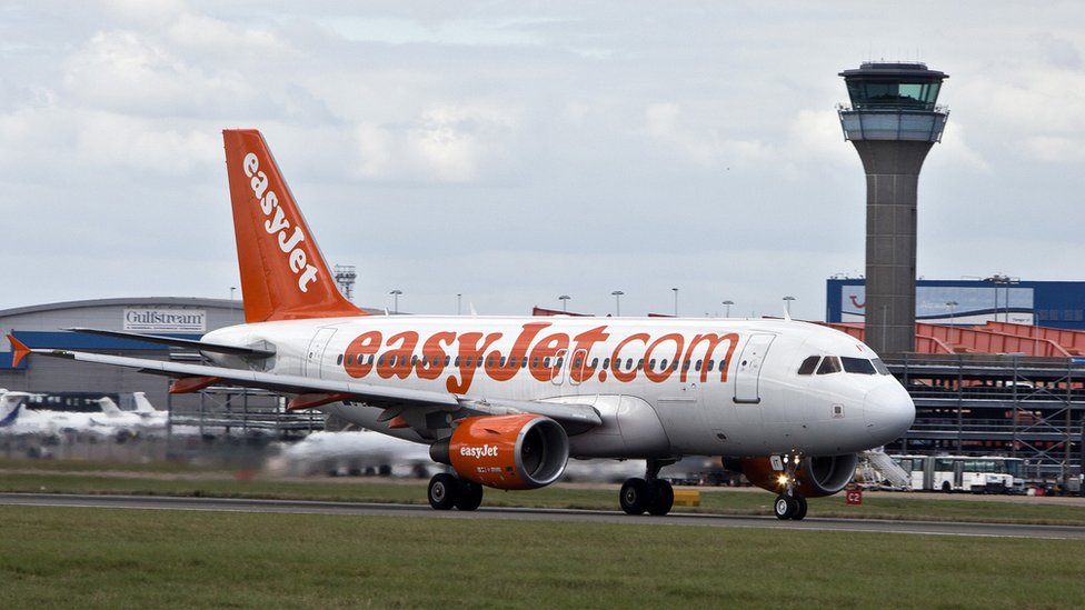 Самолет EasyJet в аэропорту Лутон