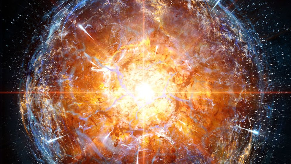 Imagen ficticia de como pudo ser el Big Bang