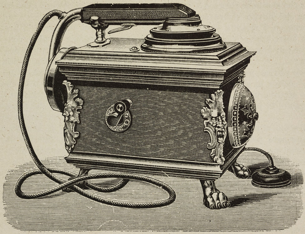 Uno de los primeros teléfonos.