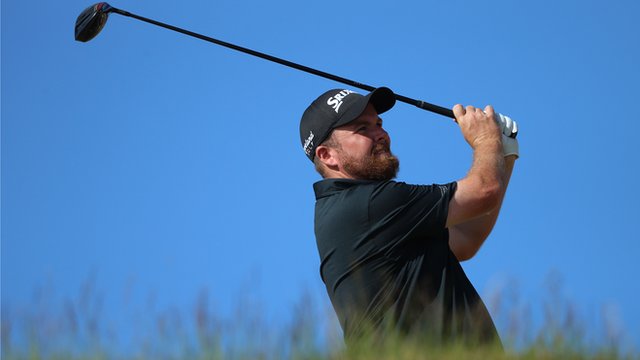 Shane Lowry in action at Chambers Bay