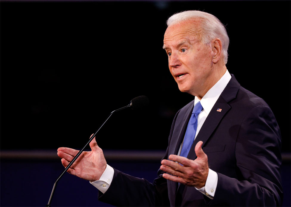 Joe Biden debates Donald Trump