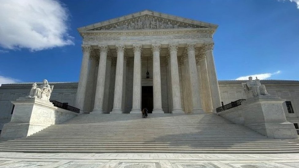Fachada de la sede de la Corte Suprema en Washington DC