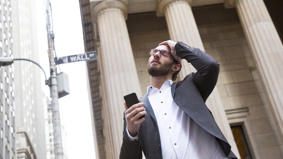 Hombre en Wall Street