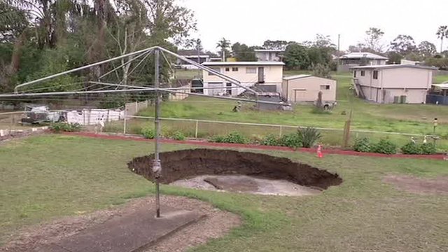 Sinkhole Swallows Busy Japanese Street Bbc News 