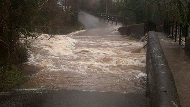 Chaos As Roads Flooded In North Wales - BBC News