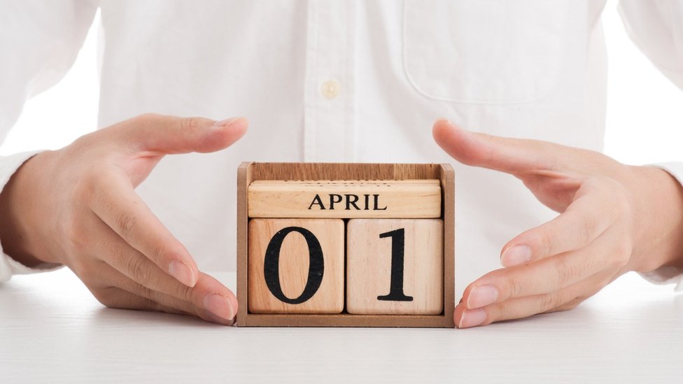 wooden calender shows April 1