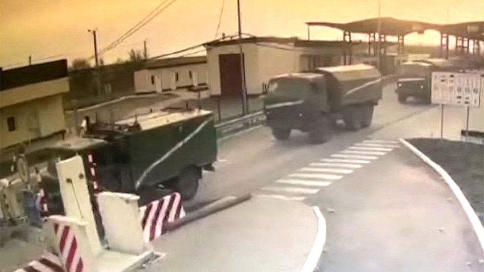 convoy enters from crimea