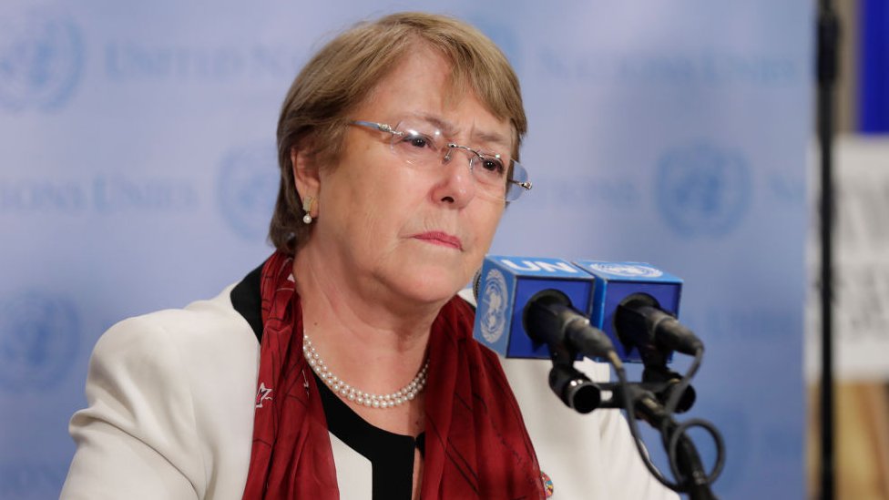 Michelle Bachelet, alta comisionada para los derechos humanos de la ONU.