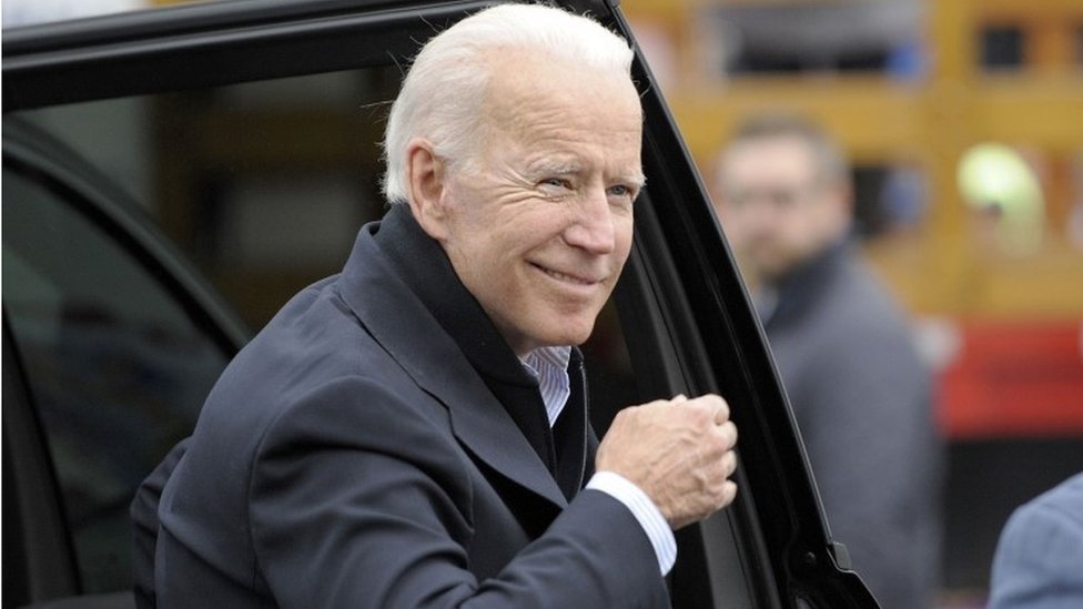 Former Vice-President Joe Biden, picture on 18 April, days before he declared a bid for the presidency in 2020