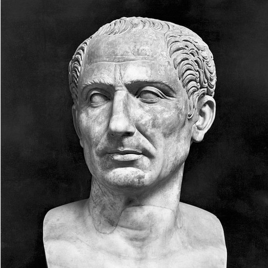 A bust of Julius Caesar