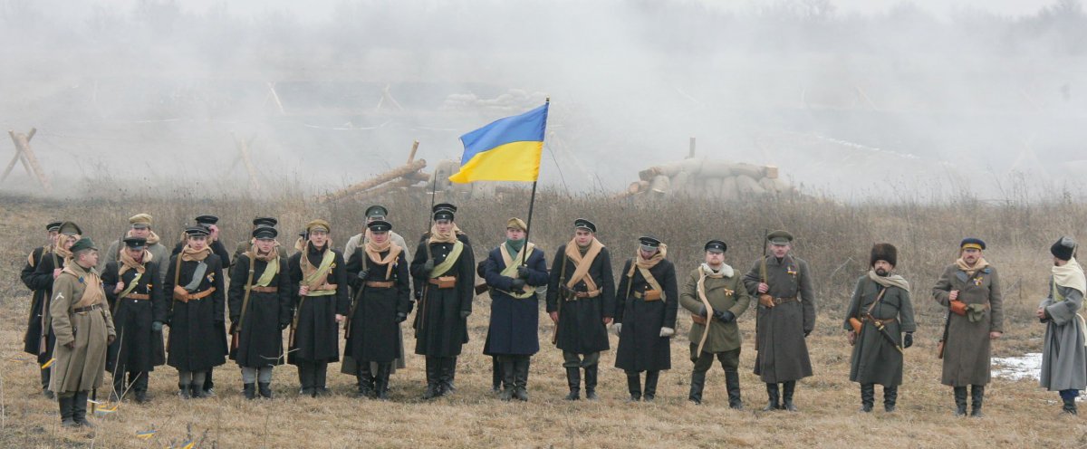 Учасники театралізованої батально-історичної вистави