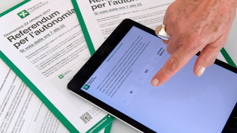 El elevado costo de los referendos ha generado críticas. Material alusivo al referendo