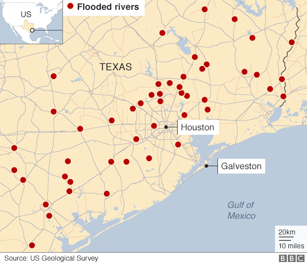 texas flood map