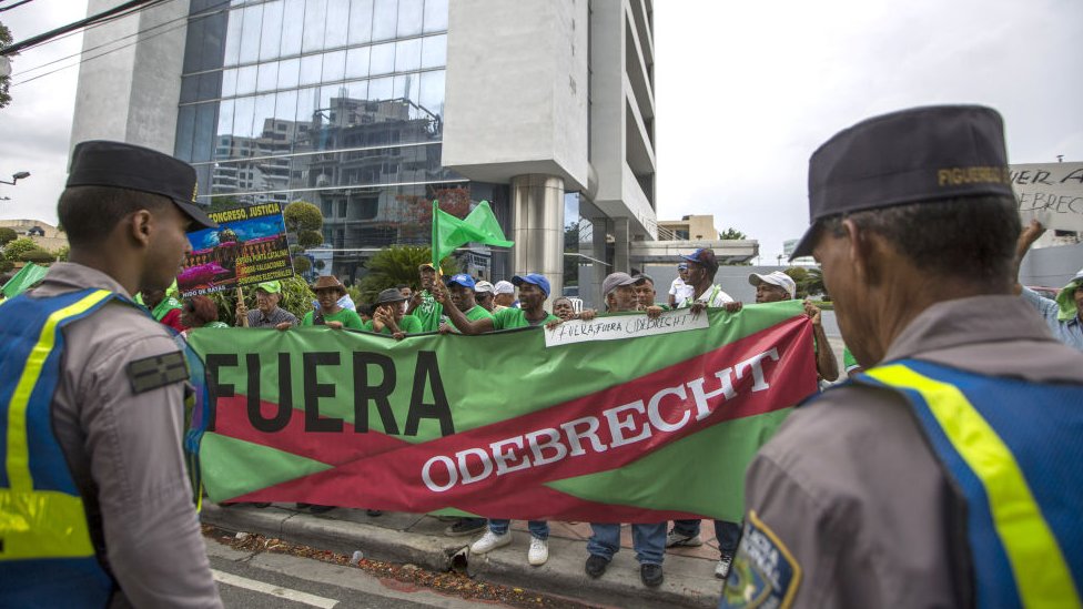 Protesta contra Odebrecht