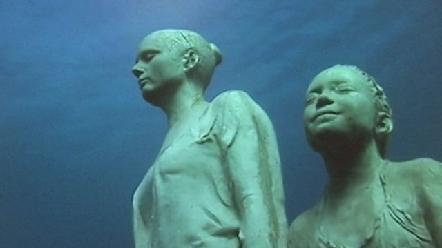 Statues under the sea