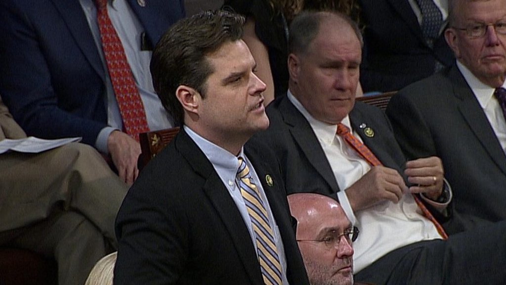 Republican Gaetz nominates Donald Trump for Speaker