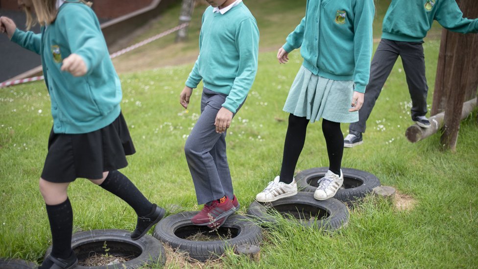 Children at Greenhill School, Wakefield