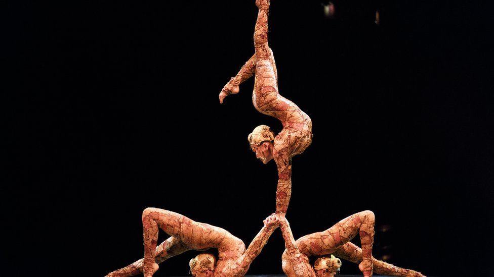 Артисты Cirque du Soleil в Лондоне
