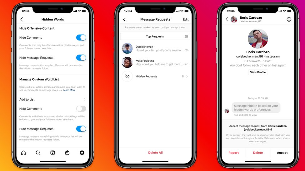 Instagram Lets Users Filter Out Abusive Messages c News
