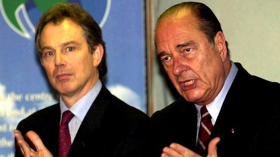 Тони Блэр и Жак Ширак в 2000 году