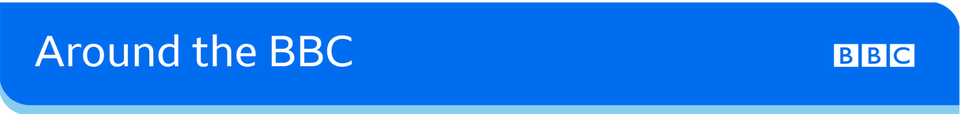 Изображение баннера, которое читают BBC - синий