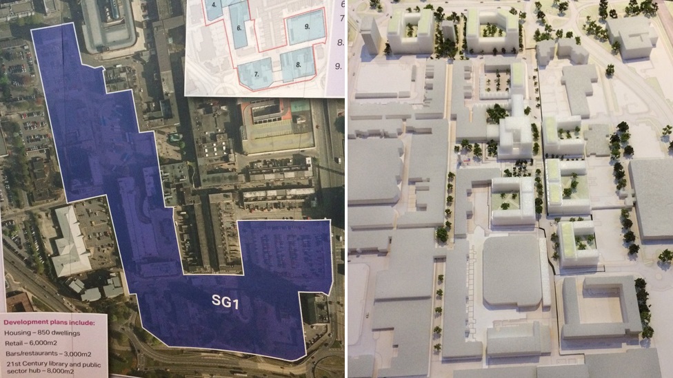 Планы по перепланировке центра города Стивенидж.