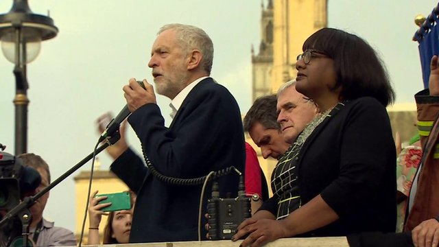 Jeremy Corbyn Speaks In Parliament Sq - BBC News