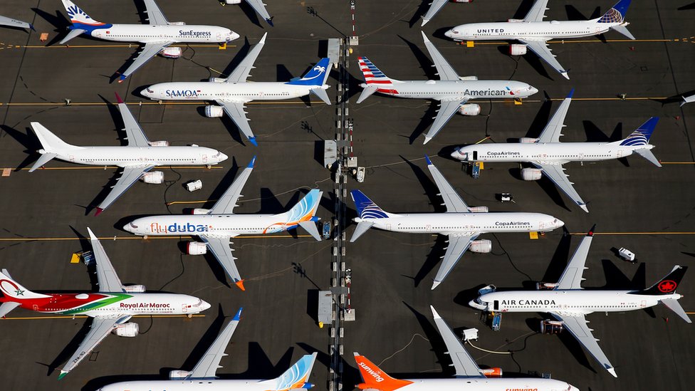 Pesawat Boeing 737 Max yang tak boleh mengudara di Seatle
