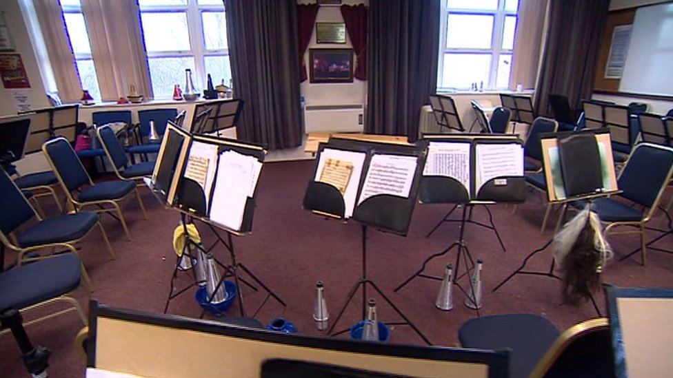 Пустая комната для оркестра
