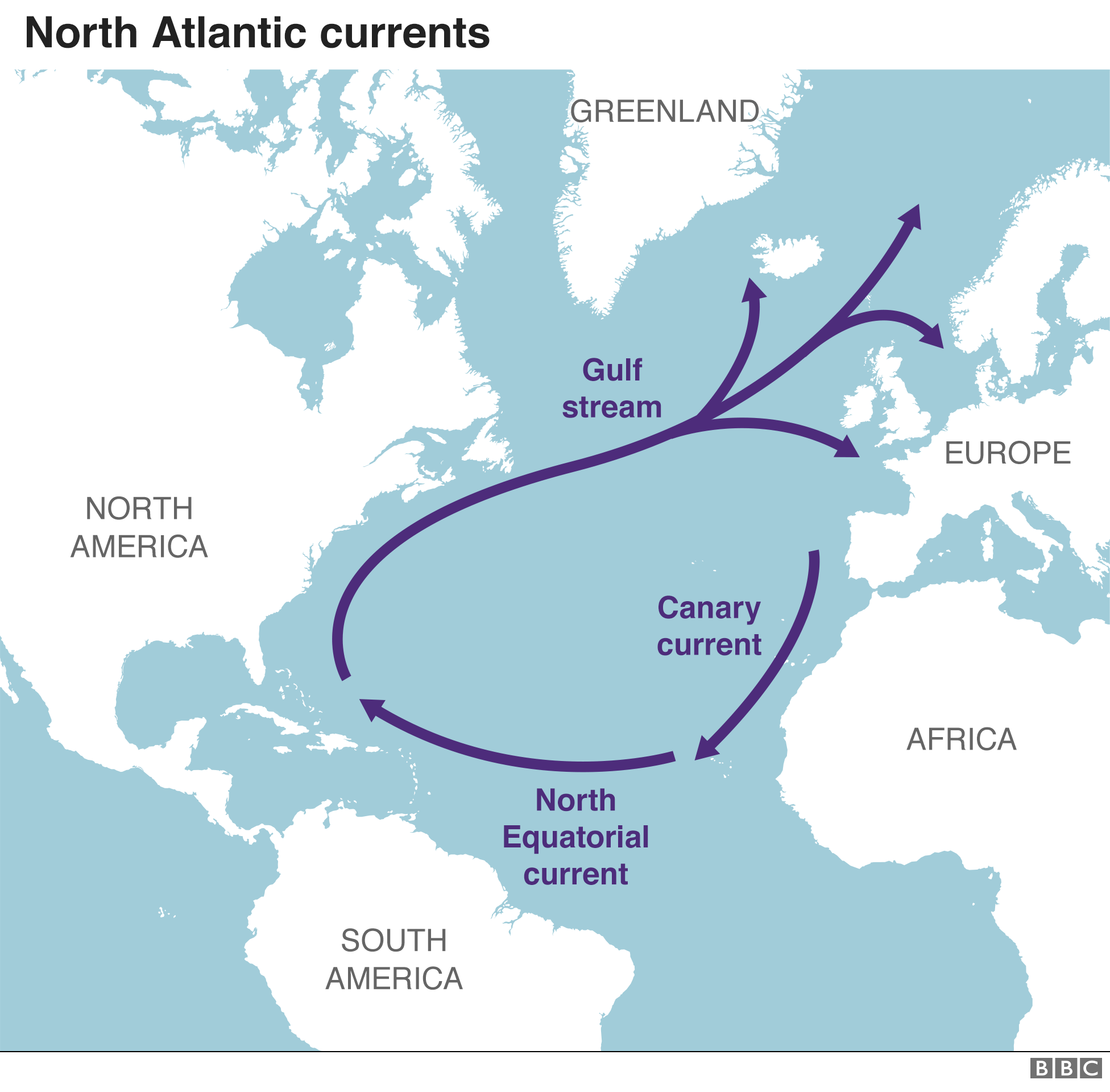 Какие течения атлантического океана. Северо атлантическое течение на карте мирового океана. Северо атлантическое течение на карте Северной Америки. Канарское течение на карте Африки. Где находится канарское течение на карте.